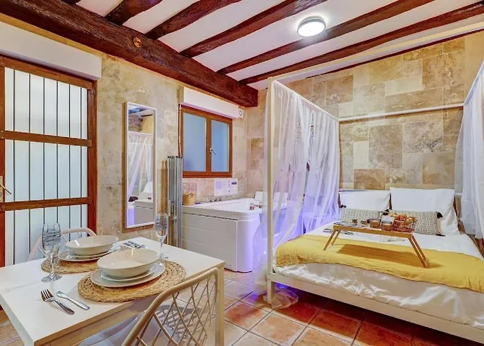 アパート L'evasion I Bed&spa I Jacuzzi I Cozy I Hypercentre I Rent Immo ディジョン