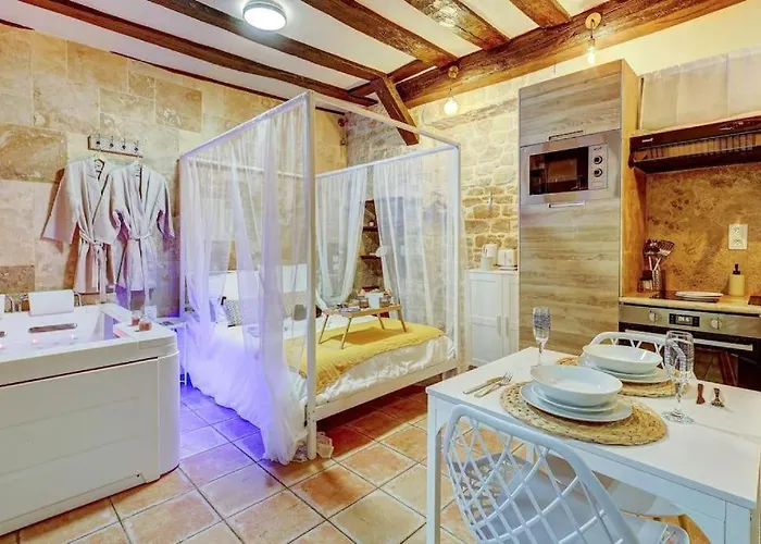 L'evasion I Bed&spa I Jacuzzi I Cozy I Hypercentre I Rent Immo アパート ディジョン